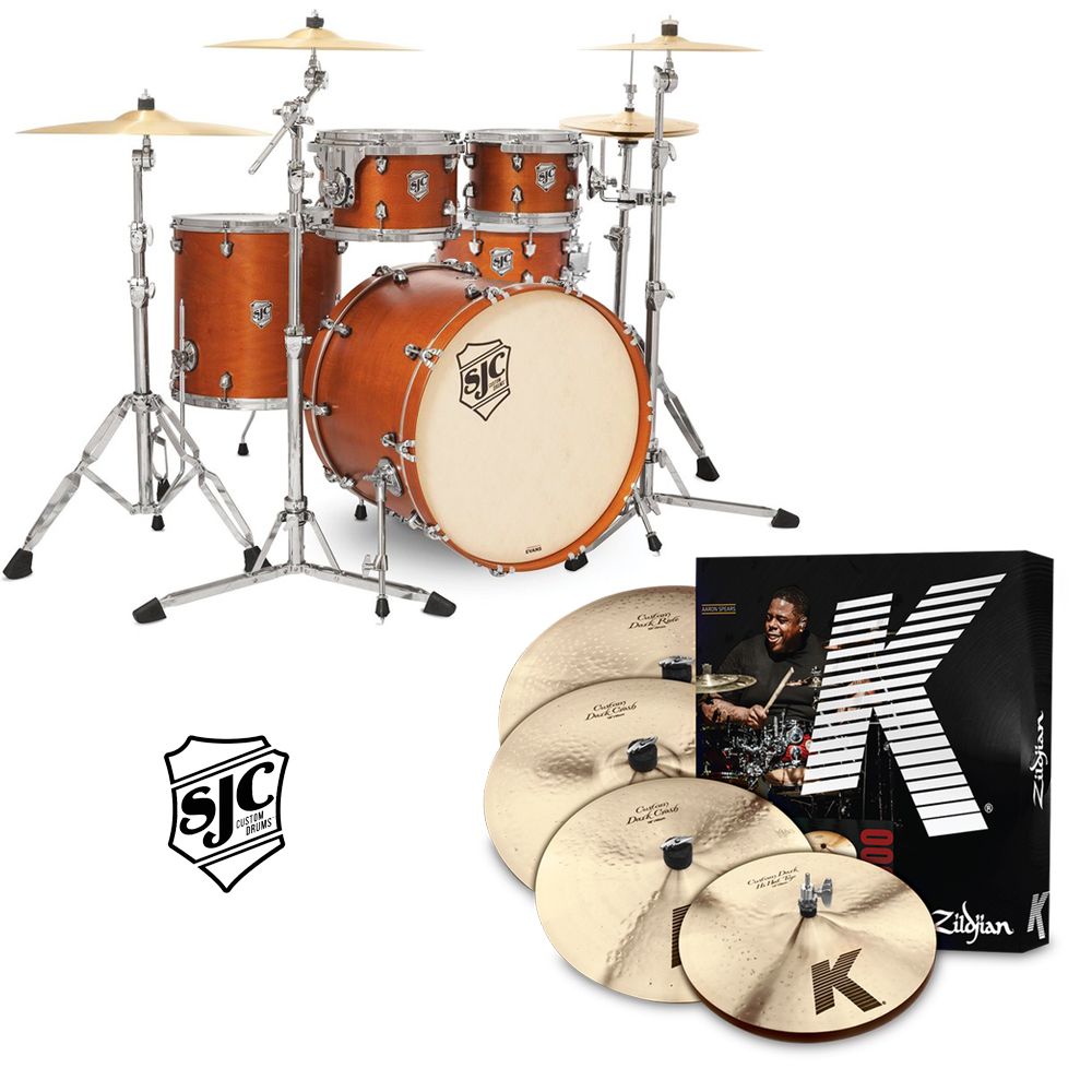 [★드럼채널★] SJC Tour KCD840 드럼+심벌 패키지 (Zildjian K Custom Set / 크롬하드웨어)