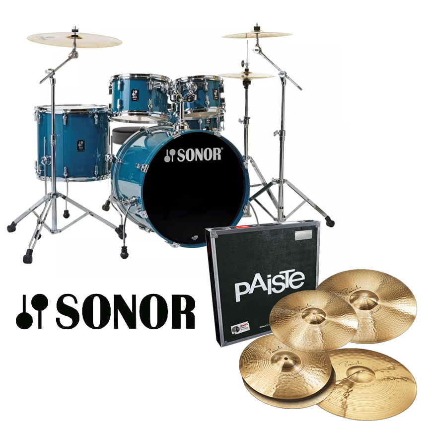 [할인패키지] Sonor AQ1 Stage + Paiste Signature 심벌 세트