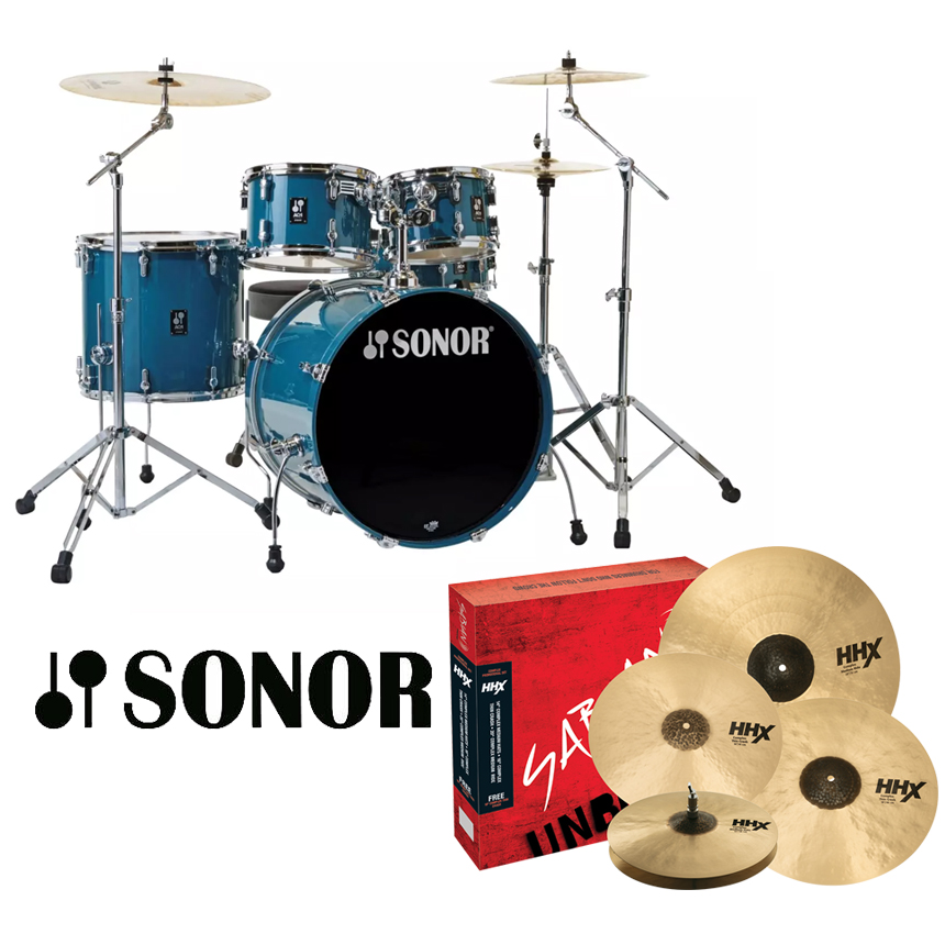 [할인패키지] Sonor AQ1 Stage + Sabian HHX Complex 심벌 세트