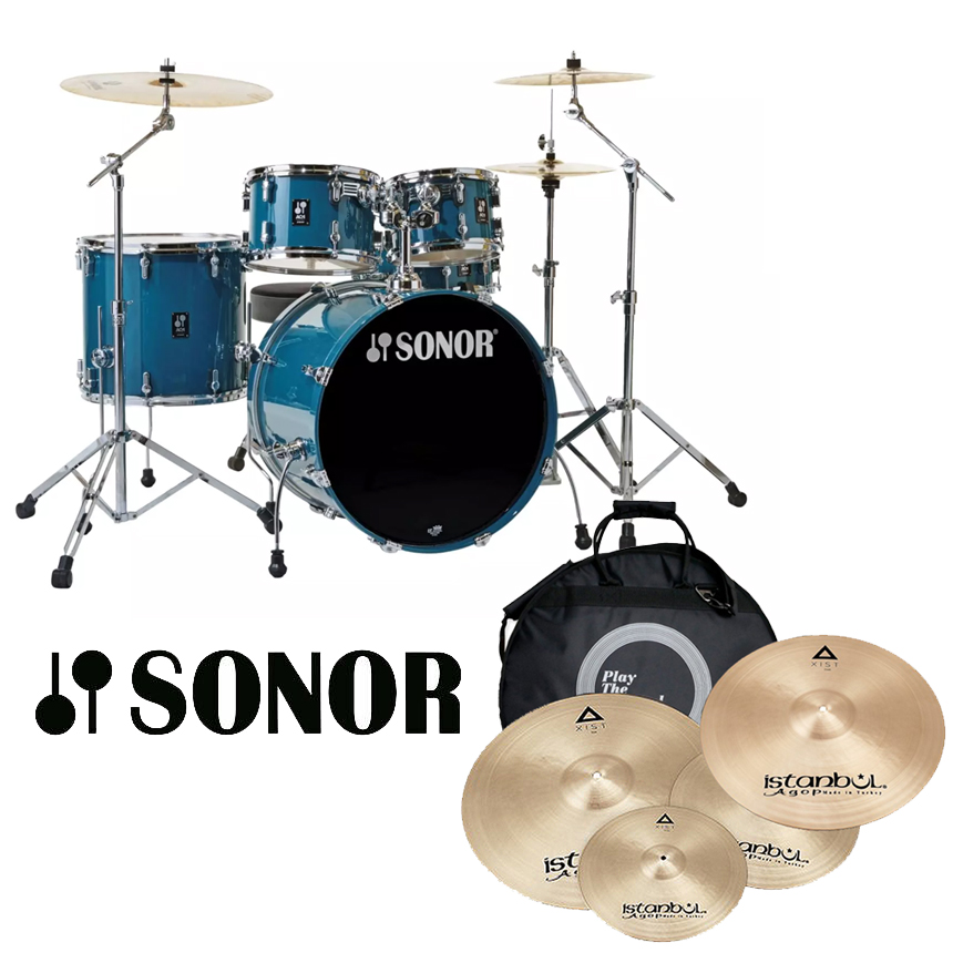 [할인패키지] Sonor AQ1 Stage + Istanbul Agop Xist TR 심벌 세트