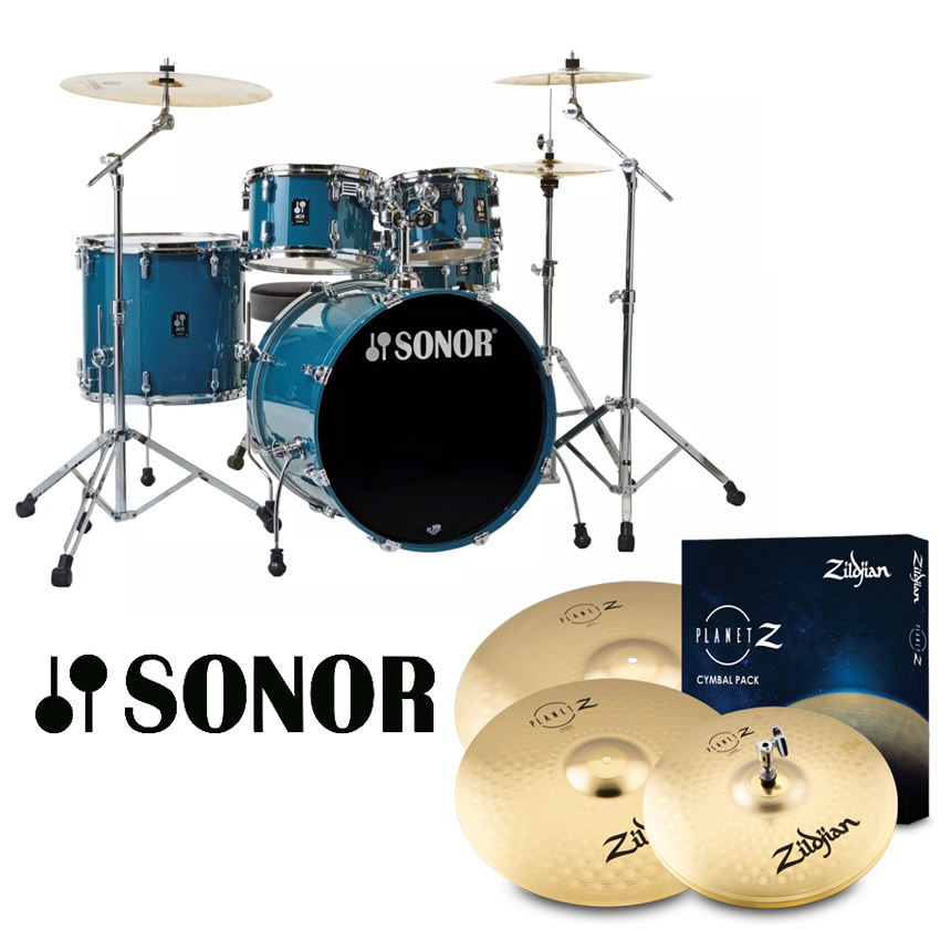 [할인패키지] Sonor AQ1 Stage + Zildjian Planet Z 심벌 세트