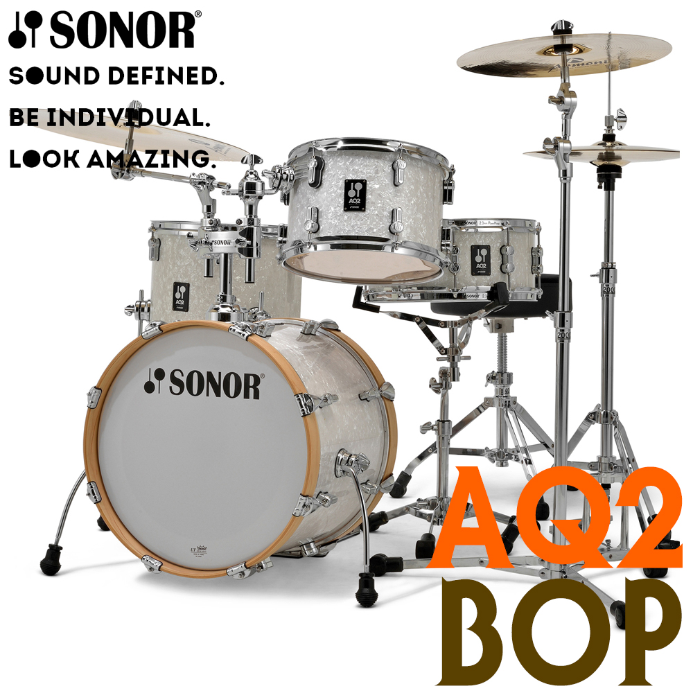 Sonor AQ2 Bop 4기통 드럼쉘팩 (White Pearl /하드웨어팩 미포함)