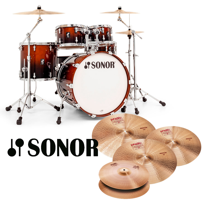 [할인패키지] Sonor AQ2 Stage + Paiste 2002 Medium 심벌 세트