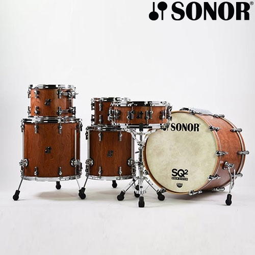 Sonor (소노) SQ2 6기통 Bubinga Replica Veneer 마운트플래이트 포함 DTH653 탐홀더 포함 1042056-2