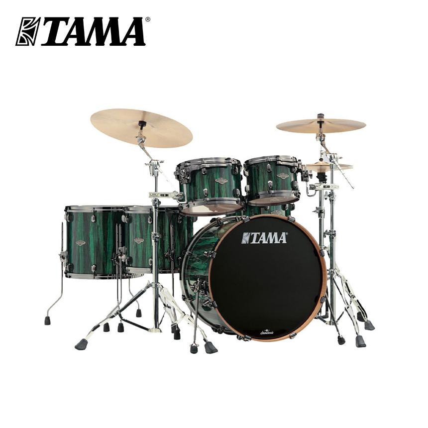 [사은품증정]TAMA 타마 스타클래식 퍼포머 6기통 드럼 쉘팩 한정판 Green Grove Aurora 컬러 (MBS52RZBNS,Starclassic Performer)