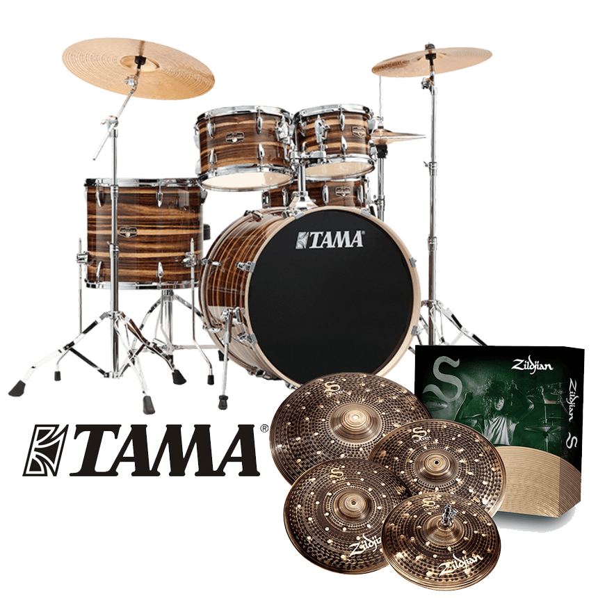 [할인패키지] TAMA 타마 임페리얼 스타 + Zildjian S Dark 심벌세트 (IP52H6W)