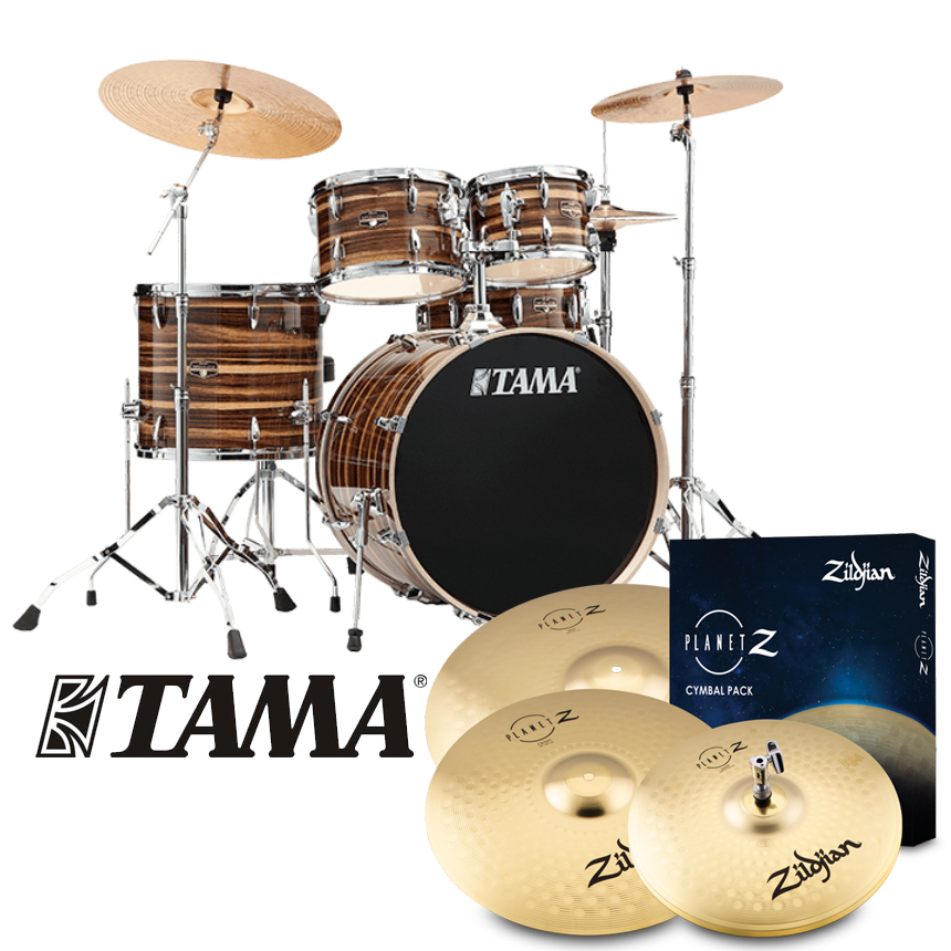 [할인패키지] TAMA 타마 임페리얼 스타 + Zildjian Planet Z 심벌세트 (IP52H6W)