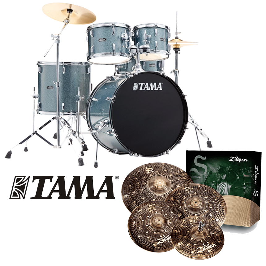 [할인패키지] TAMA 타마 스테이지 스타 + Zildjian S Dark 심벌세트 (Stagestar,  ST52H6)