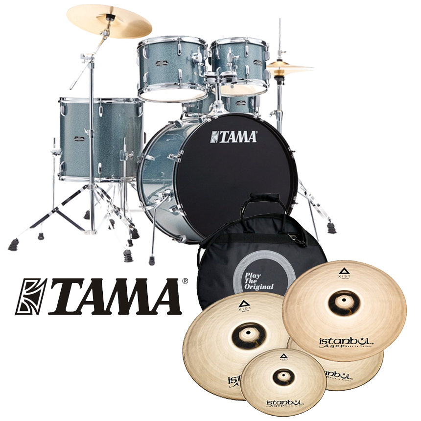 [할인패키지] TAMA 타마 스테이지 스타 + Istanbul Agop Xist BR 심벌세트 (Stagestar,  ST52H6)