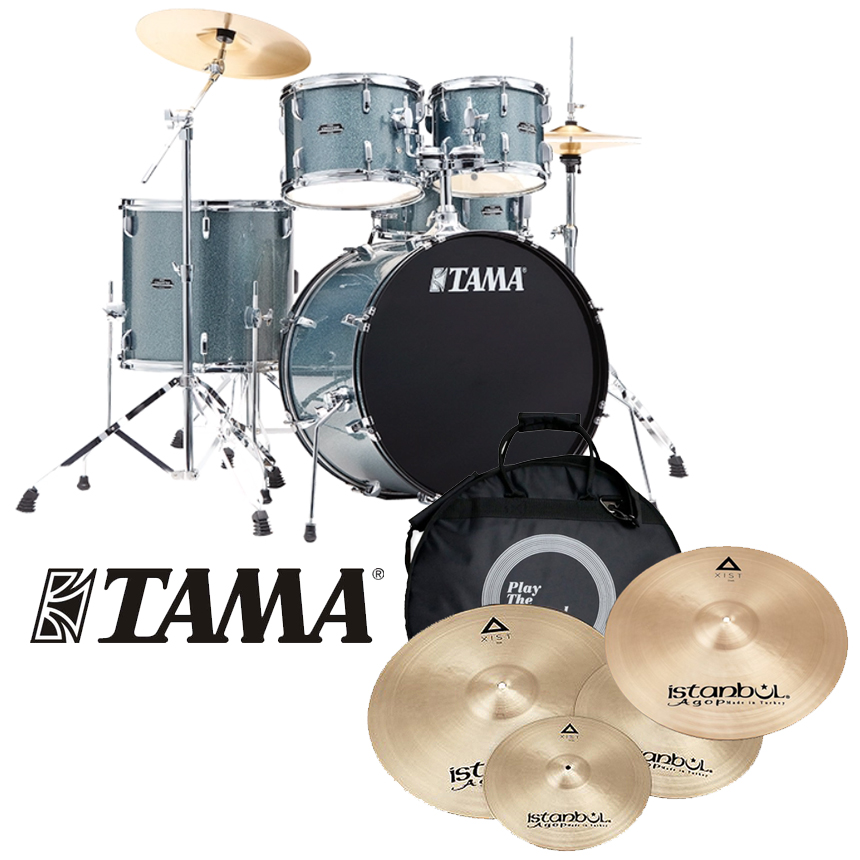 [할인패키지] TAMA 타마 스테이지 스타 + Istanbul Agop Xist TR 심벌세트 (Stagestar,  ST52H6)