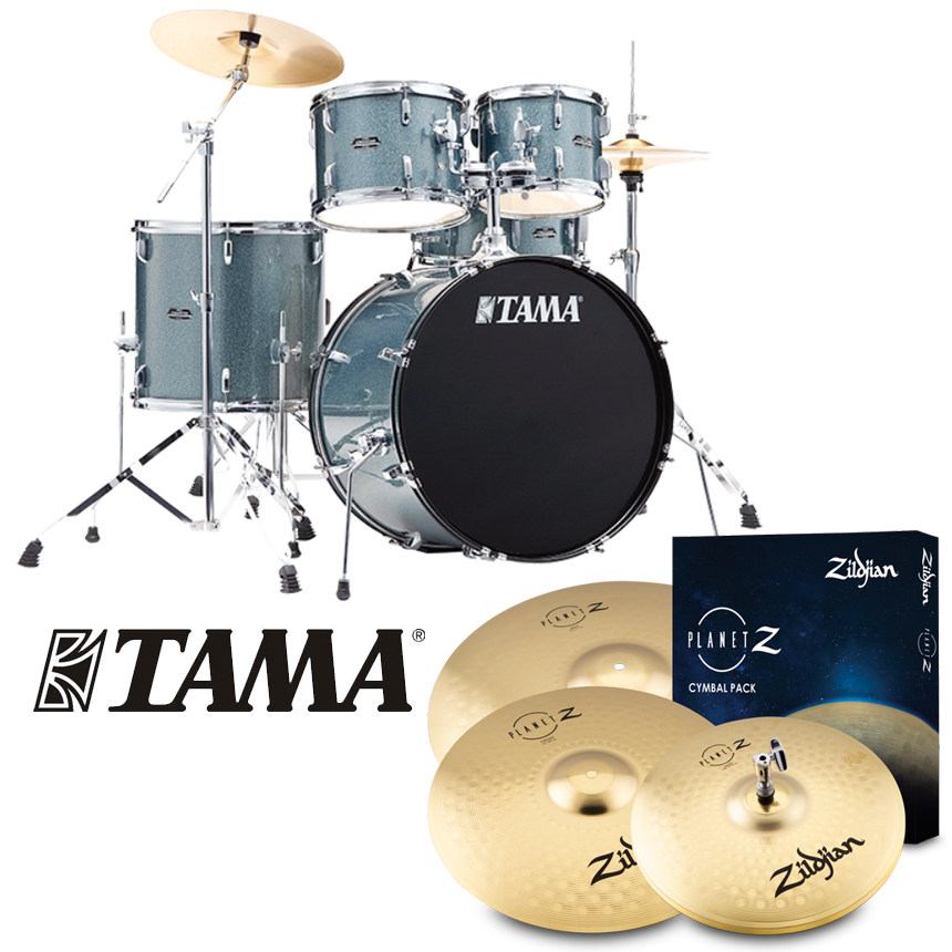 [할인패키지] TAMA 타마 스테이지 스타 + Zildjian Planet Z 심벌세트 (Stagestar,  ST52H6)