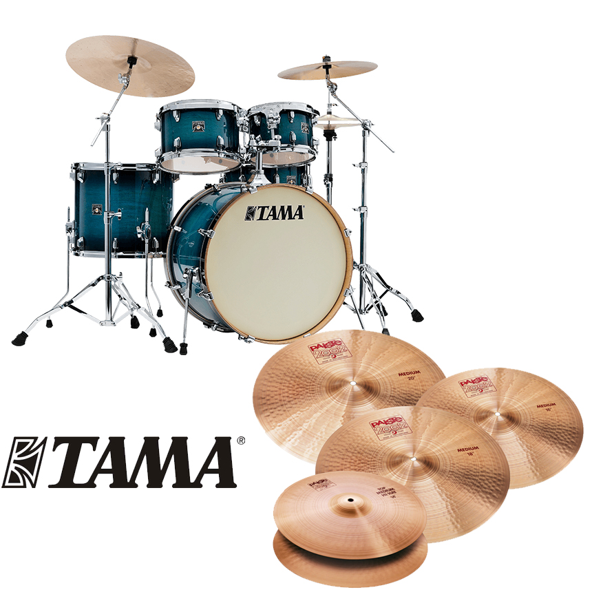 [할인패키지] TAMA 타마 슈퍼 스타 클래식 + Paiste 2002 Medium 심벌 세트 (CL52KRS)