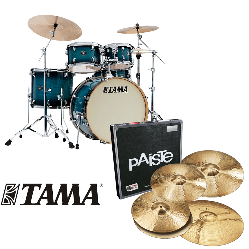 [할인패키지] TAMA 타마 슈퍼 스타 클래식 + Paiste Signature 심벌 세트 (CL52KRS)