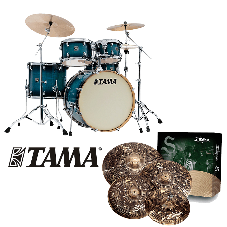 [할인패키지] TAMA 타마 슈퍼 스타 클래식 + Zildjian S Dark 심벌 세트 (CL52KRS)