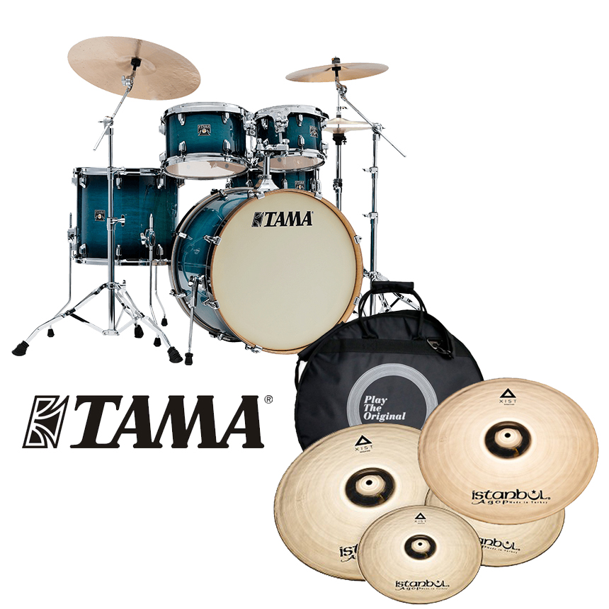 [할인패키지] TAMA 타마 슈퍼 스타 클래식 + Istanbul Agop Xist BR 심벌 세트(CL52KRS)