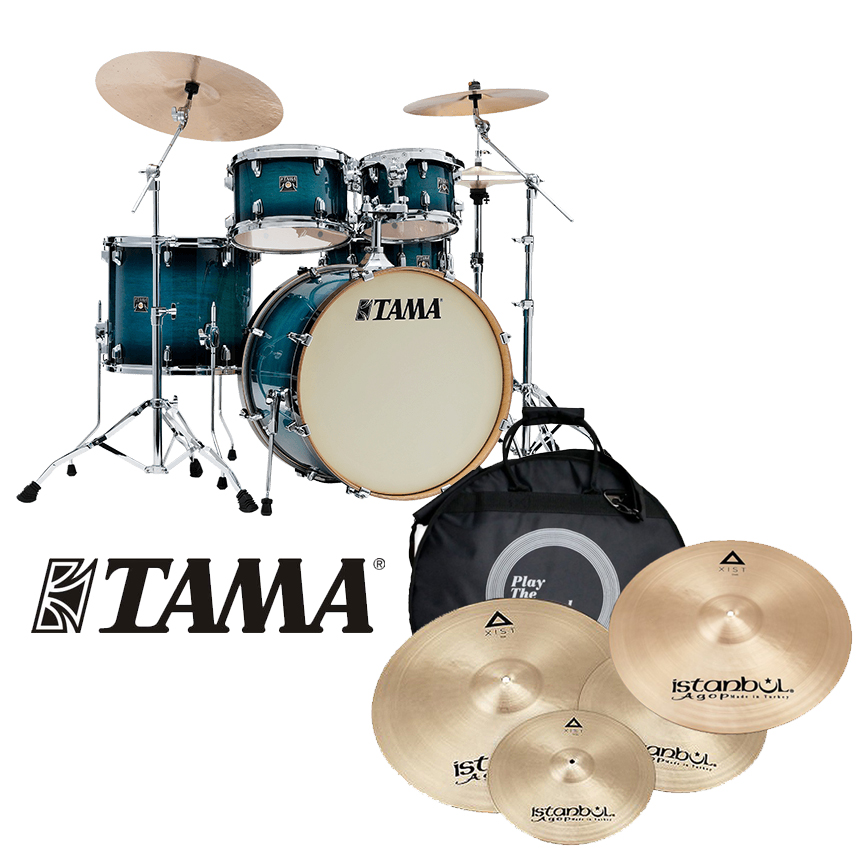 [할인패키지] TAMA 타마 슈퍼 스타 클래식 + Istanbul Agop Xist TR 심벌 세트 (CL52KRS)