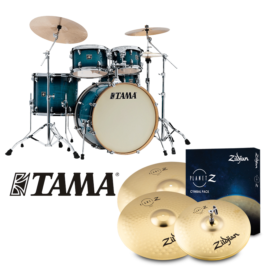 [할인패키지] TAMA 타마 슈퍼 스타 클래식 +  Zildjian Planet Z 심벌세트 (CL52KRS)