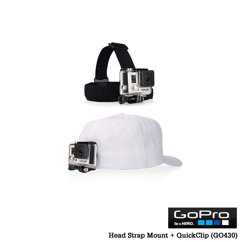 ★드럼채널★] GoPro Head Strap Mount + QuickClip (GO430)