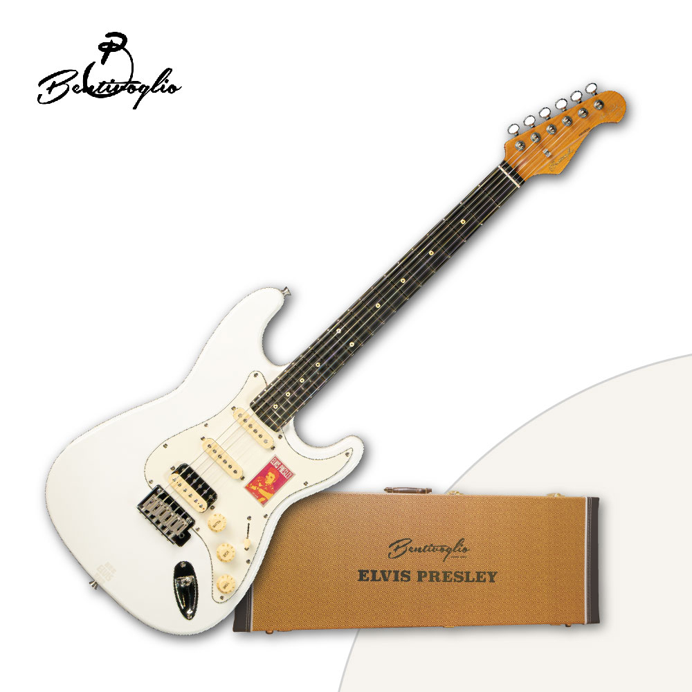 벤티볼리오 엘비스 프레슬리 시그니처 일렉기타 ES400H MW (멜로우 화이트) 하드케이스 포함