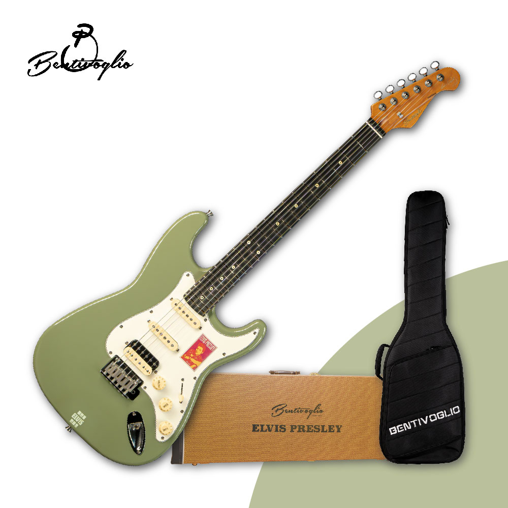 벤티볼리오 엘비스 프레슬리 시그니처 일렉기타 ES400H BG (브리티쉬 그린) 플러스 에디션 하케+긱백