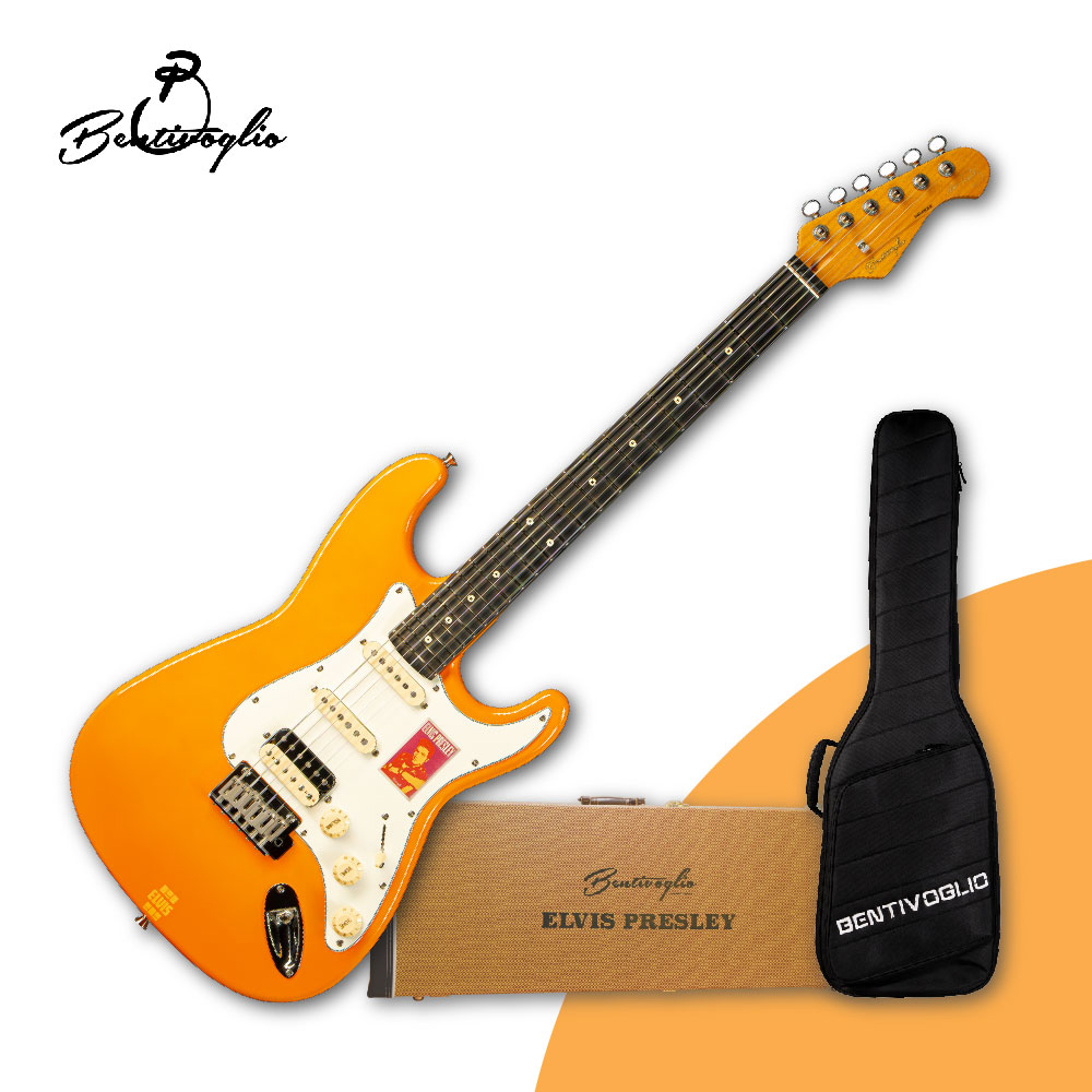 벤티볼리오 엘비스 프레슬리 시그니처 일렉기타 ES400H CO (코랄 오렌지) 플러스 에디션 하케+긱백