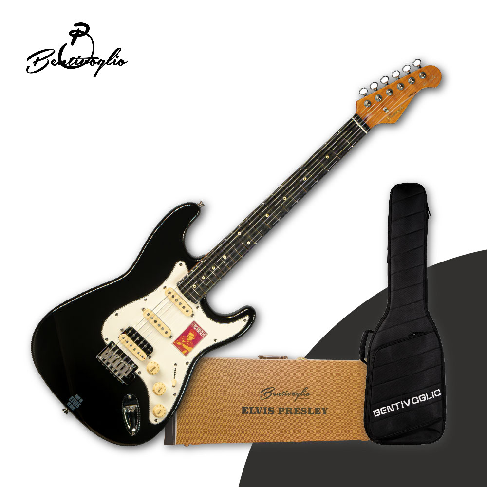 벤티볼리오 엘비스 프레슬리 시그니처 일렉기타 ES400H IB (잉크 블랙) 플러스 에디션 하케+긱백