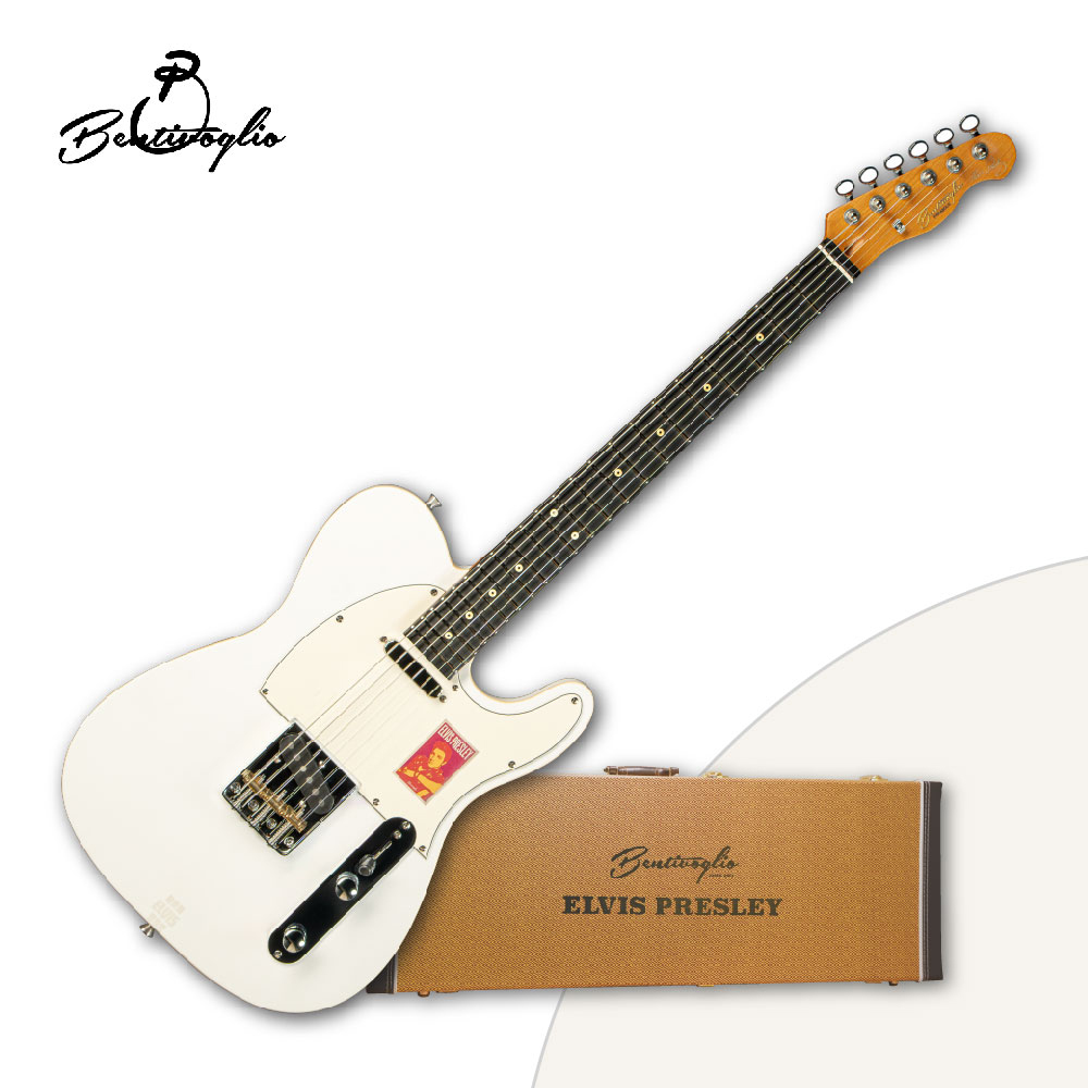 벤티볼리오 엘비스 프레슬리 시그니처 일렉기타 ET400S MW (멜로우 화이트) 하드케이스 포함