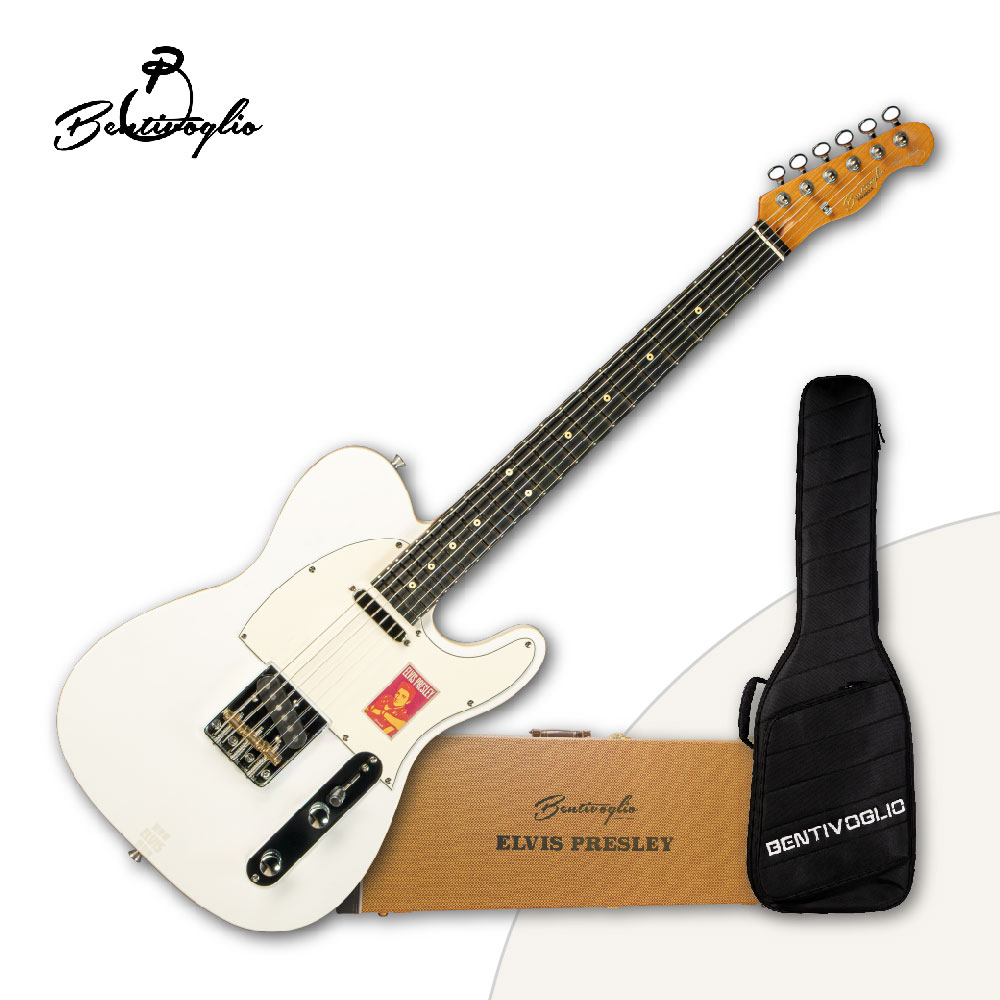 벤티볼리오 엘비스 프레슬리 시그니처 일렉기타 ET400S MW (멜로우 화이트) 플러스 에디션 하케+긱백
