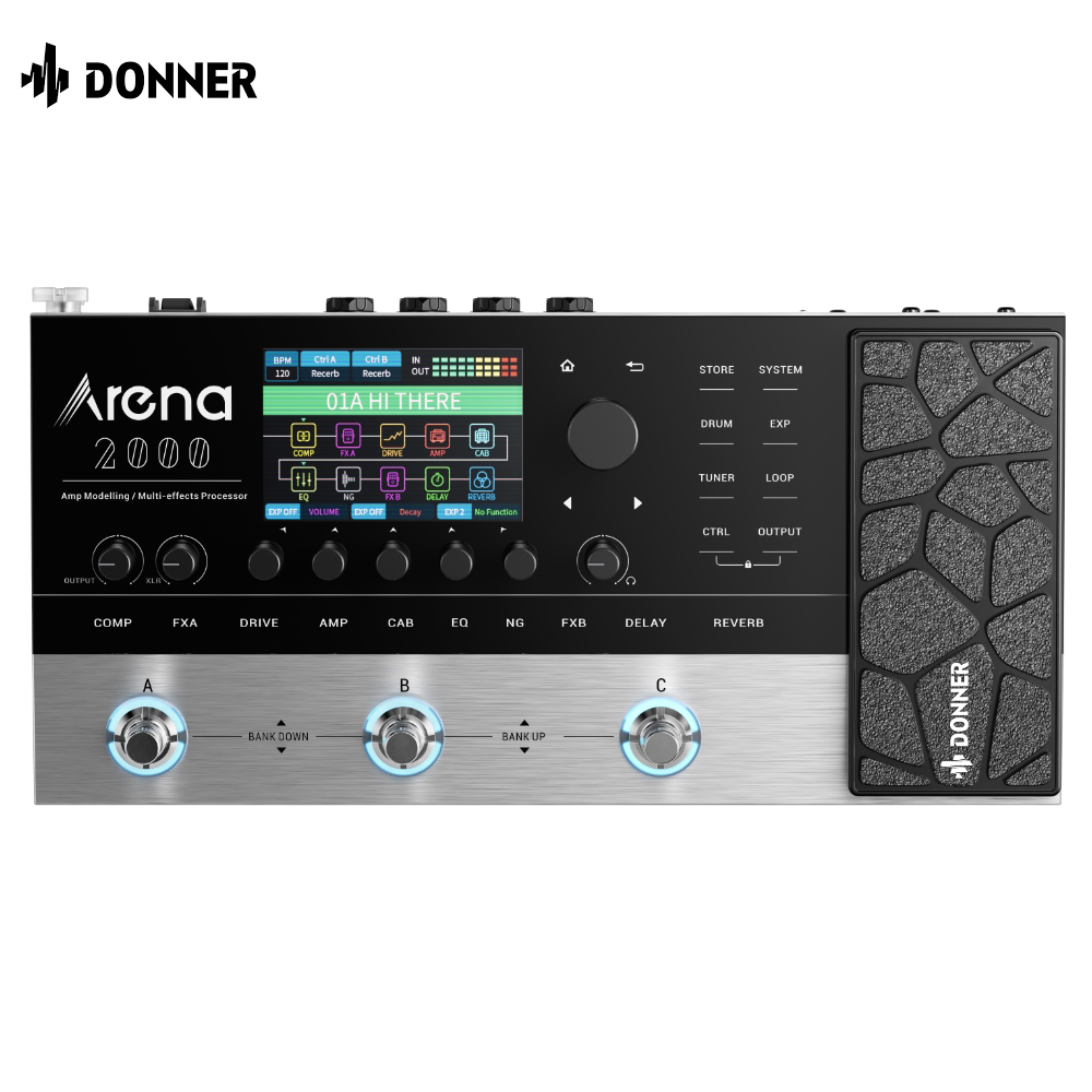 Donner Arena 2000 앰프 모델링 기타 멀티 이펙터 (아레나 2000)