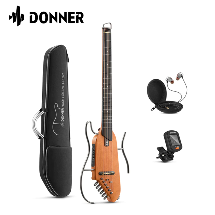 Donner Hush-1 사일런트 반려 기타 (여행용 통기타)