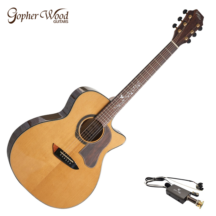 고퍼우드 올 솔리드 통기타 K730RCE (픽업장착)
