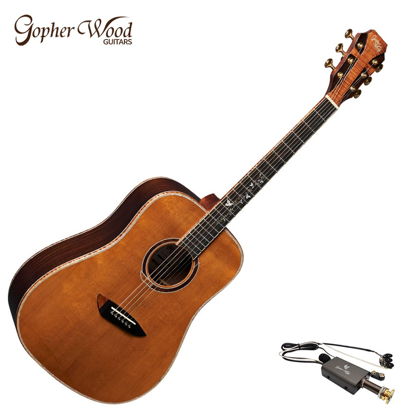 고퍼우드 올 솔리드 통기타 K900RE (픽업장착)