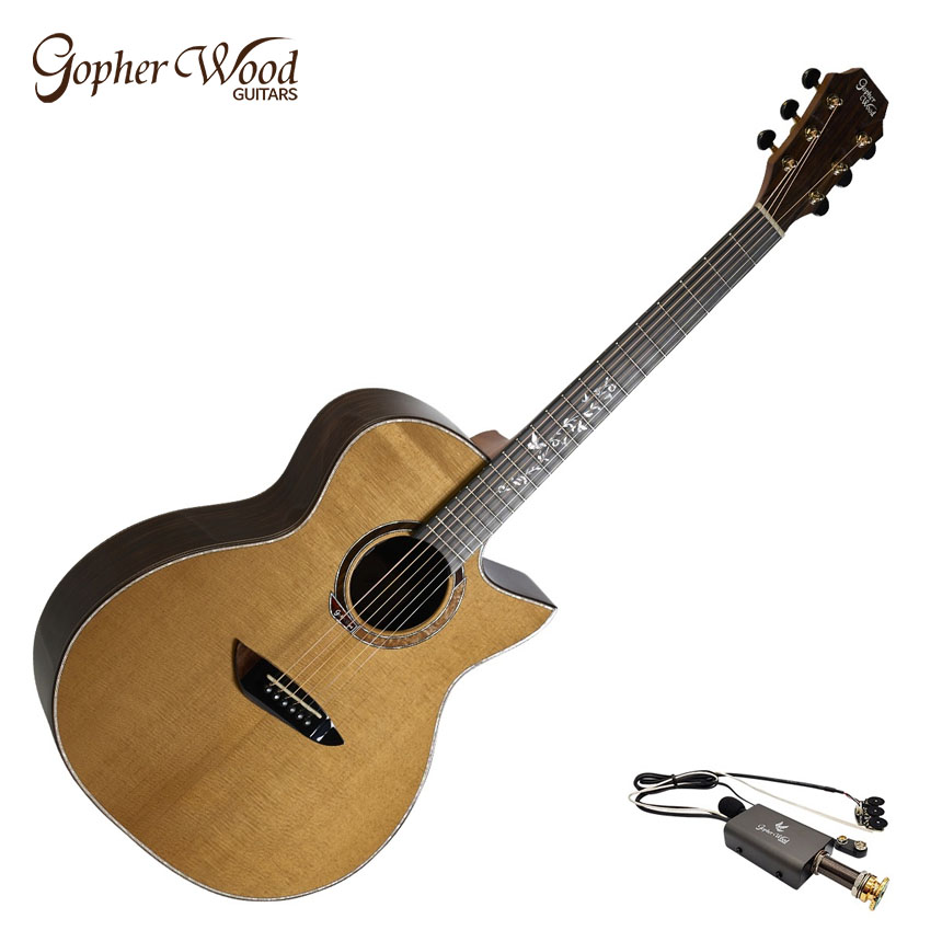 고퍼우드 올 솔리드 통기타 K940RCE RHOMB (픽업장착)