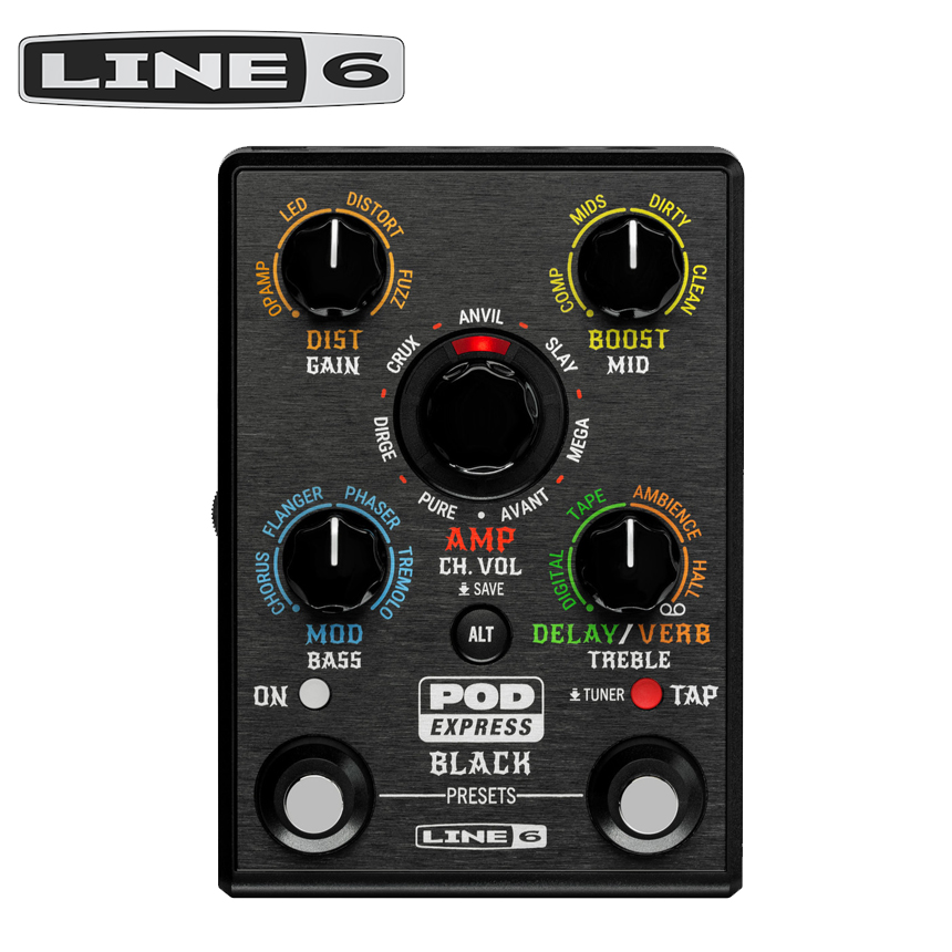 Line6 라인식스 POD EXPRESS BLACK 기타 멀티 이펙터