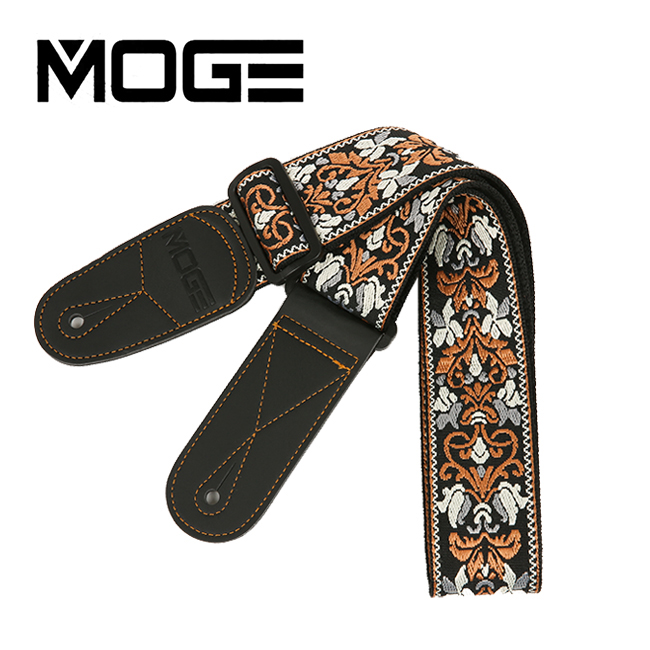 MOGE MG09 스트랩 - Black Brown 모그 기타 & 베이스용 스트랩