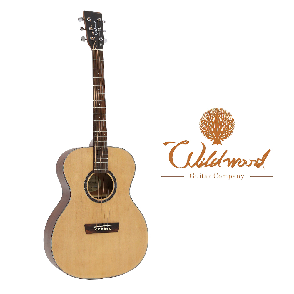 Wildwood Brown-O 어쿠스틱 기타 (오케스트라 바디, 마호가니 측후판)