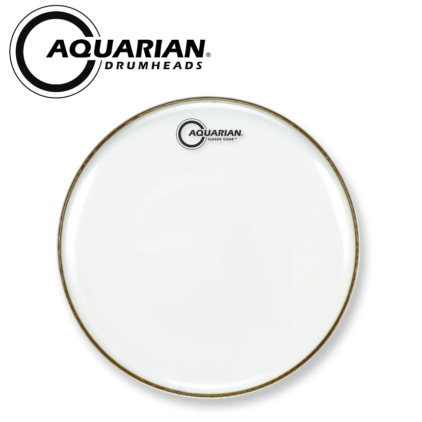 Aquarian 드럼헤드 클래식 클리어 스네어 레조넌트 14인치 (스네어 하피, Classic Clear Snare Resonant)