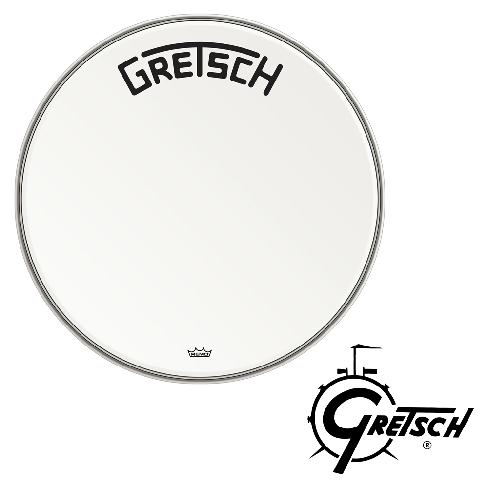 Gretsch GRDHCW22B  Broadkaster Logo Bass Drum Head Coated 베이스 드럼 프론트 헤드