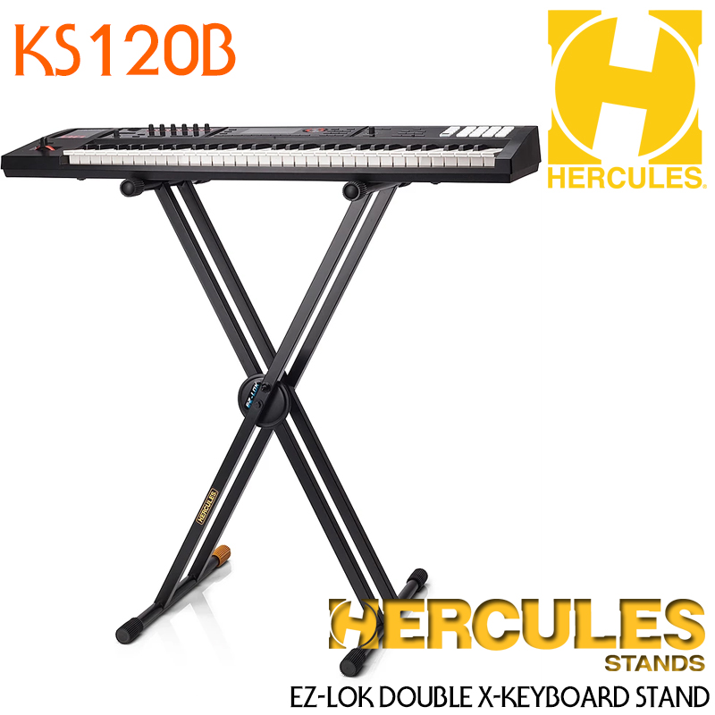 Hercules 키보드 스탠드 KS120B  (EZ-LOK double X keyboard stand, O/D: 254 mm)