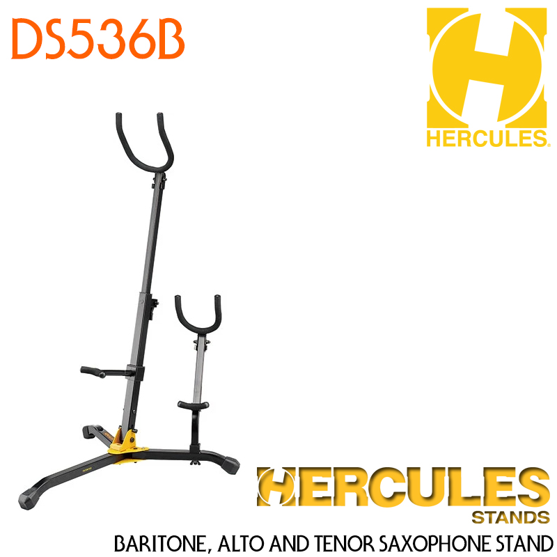 [★드럼채널★] Hercules 색소폰 스탠드 DS536B Stand for 1 Baritone SAX and 1 Alto/Tenor SAX / 허큘레스