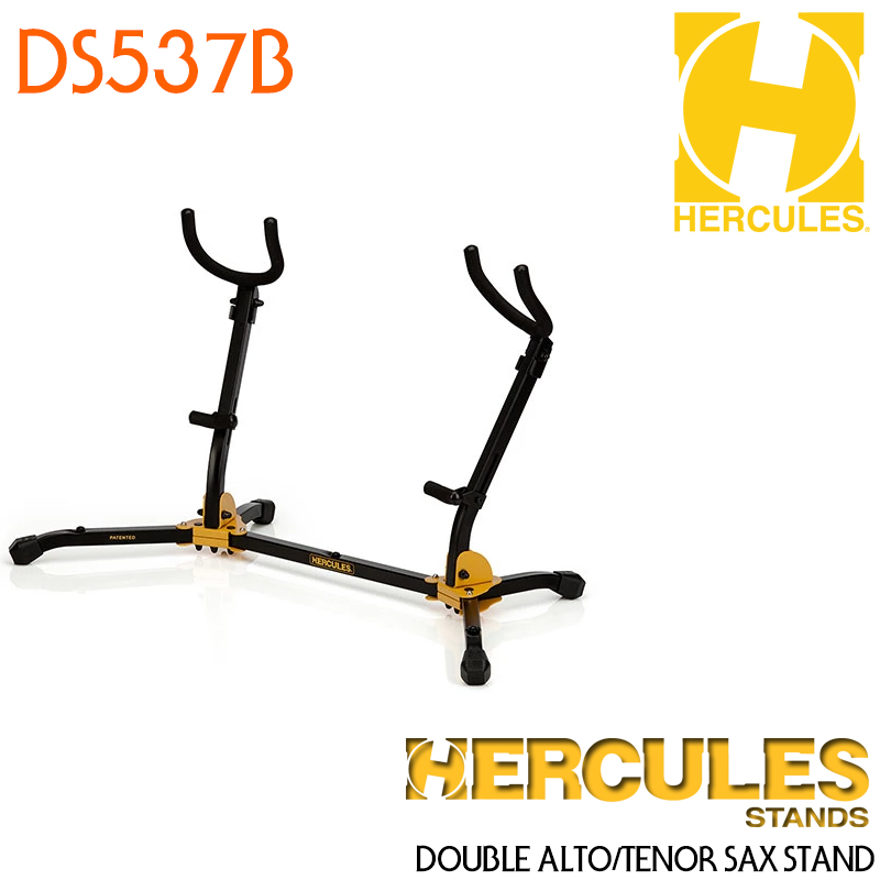 [★드럼채널★] Hercules 색소폰 스탠드 DS537B Duo Alto/Tenor Saxsophone Stand/ 허큘레스