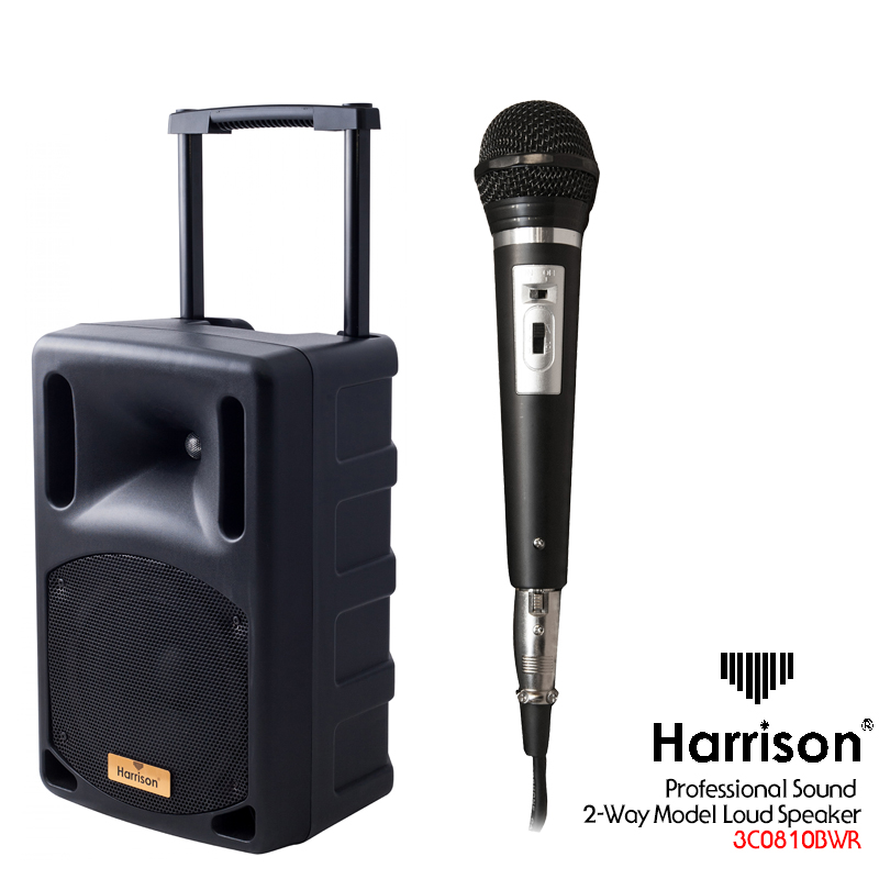 [★드럼채널★] Harrison Professional Sound 2-Way Model Loud Speaker (다용도앰프)  / 3C0810BWR