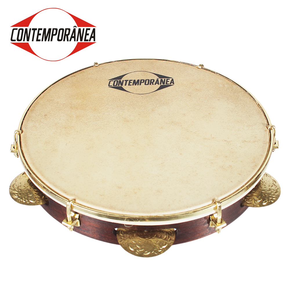 Contemporanea Pandeiro Luthier dark wood 10" L&Eacute;O RODRIGUES (판데이로,염소가죽헤드,C-PL10C)