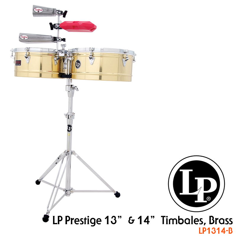 [★드럼채널★ ] LP Prestige 13” & 14” Timbales (Brass) /LP1314-B/팀발레스