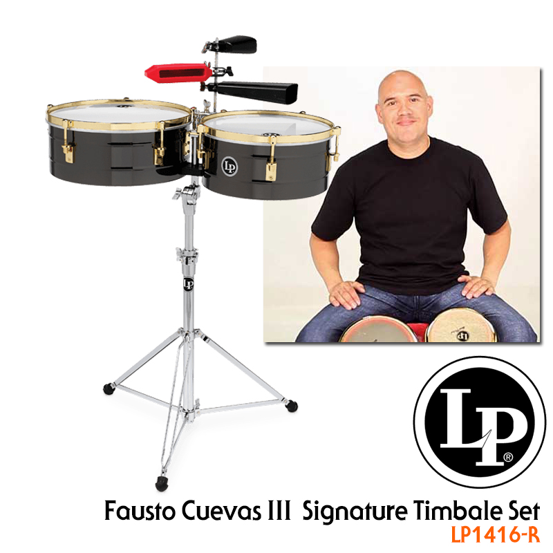 [★드럼채널★ ] LP Fausto Cuevas III Signature Timbale Set  (14/16") /팀발레스 /LP1416-R