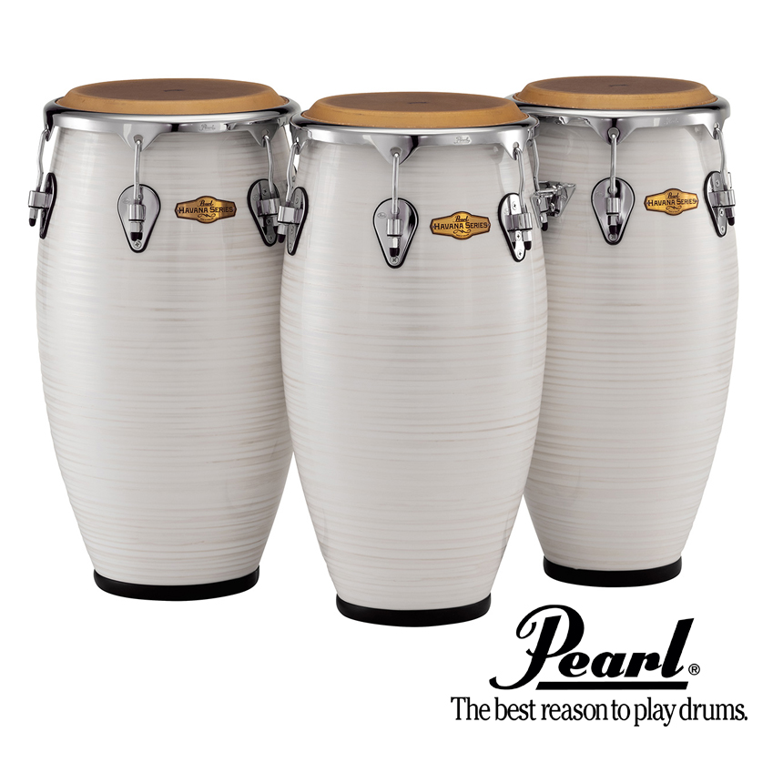 Pearl 펄 하바나 퀸토+콩가+툼바 세트 Silver White Swirl (Havana Conga)