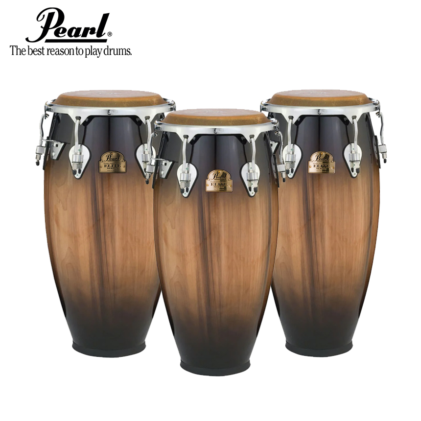 Pearl 펄 엘리트 오크 콩가 세트 (퀸토,콩가,툼바,#504 Mocha Burst)
