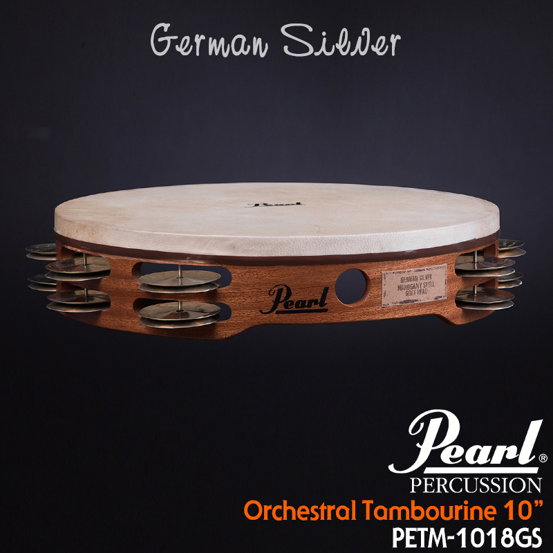 [★드럼채널★] Pearl Orchestral Tambourine 10" (German Silver) / PETM-1018GS
