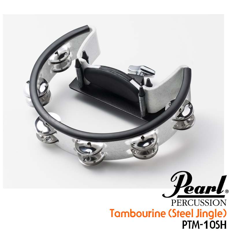 [★드럼채널★] Pearl Tambourine (Steel 징글/ 마운트홀더 포함) / PTM-10SH