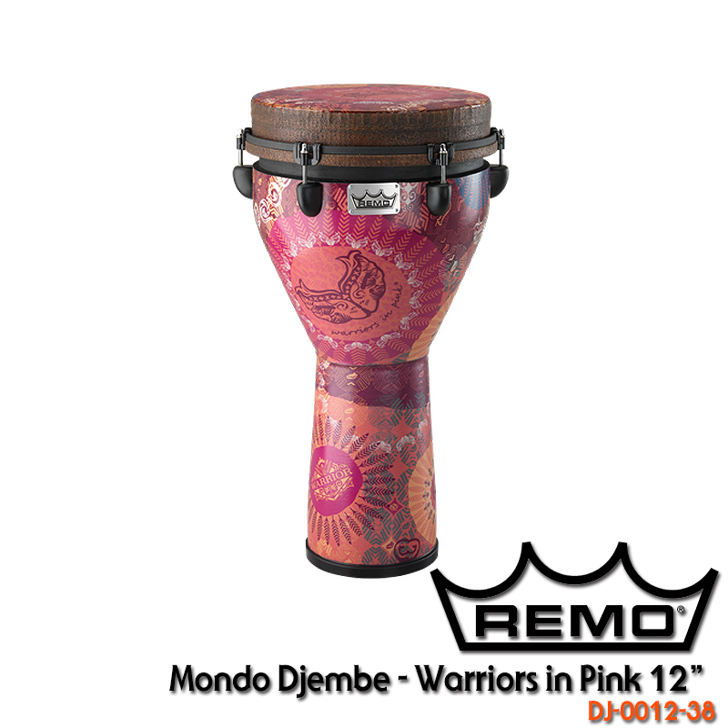 [★드럼채널★] Remo Mondo Djembe 12" (키튠방식) -Warrior in Pink- DJ-0012-38 /젬베/젬베이/